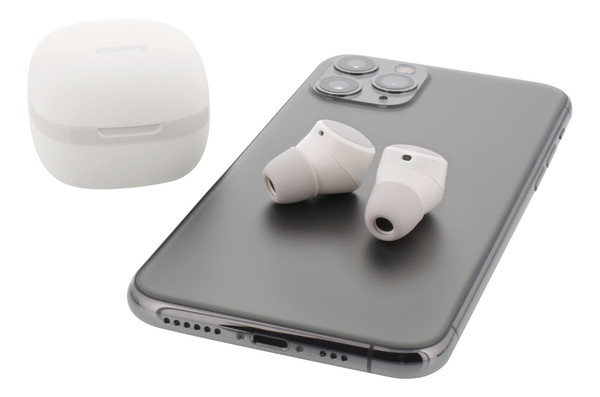 STREETZ True Wireless Stereo in-ear, IPX6, charge case, white