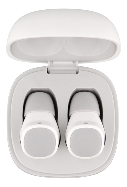 STREETZ True Wireless Stereo in-ear, IPX6, charge case, white