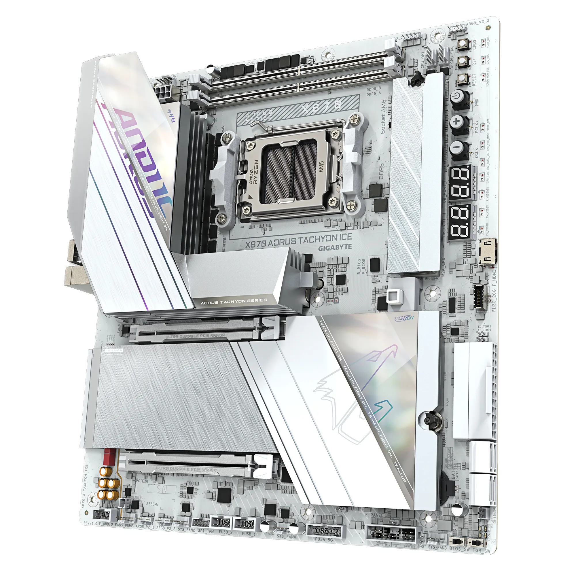 Gigabyte X870 Aorus Tachyon Ice Gen5 DDR5 AM5 ATX - moderkort