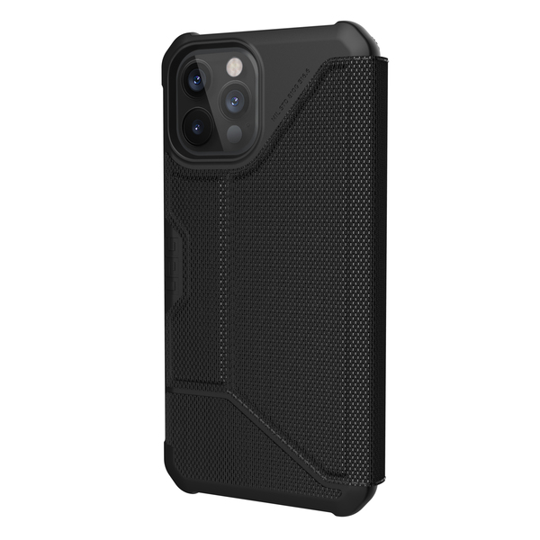UAG Metropolis, iPhone 12 Pro Max - Flip Case, Kevlar Black