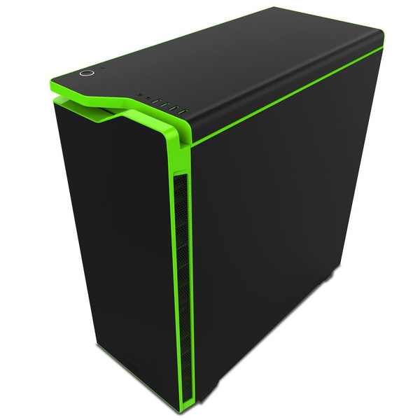 NZXT H440W Mid Tower case, window, Black/Green