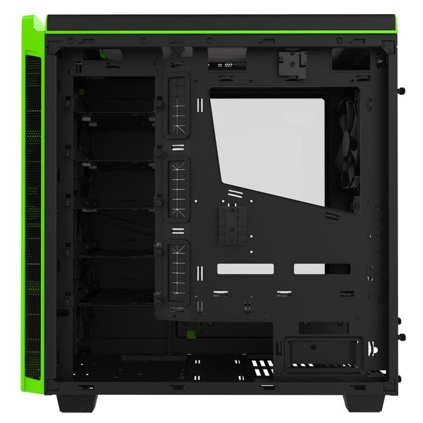 NZXT H440W Mid Tower case, window, Black/Green
