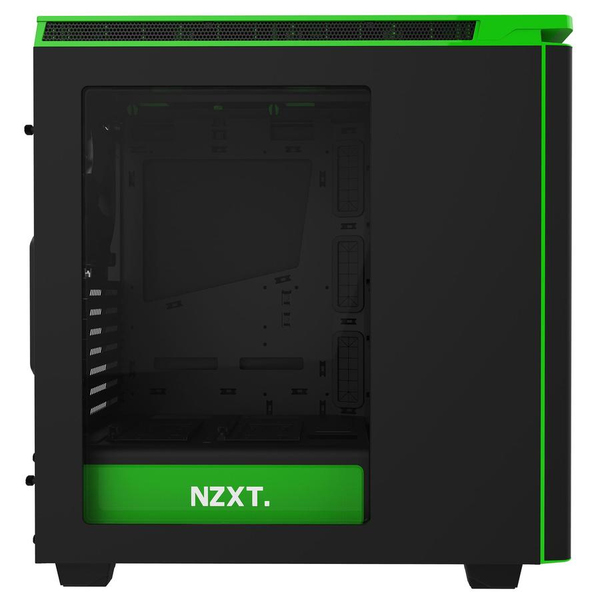 NZXT H440W Mid Tower case, window, Black/Green