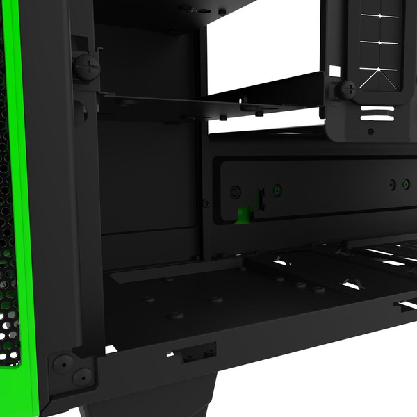 NZXT H440W Mid Tower case, window, Black/Green