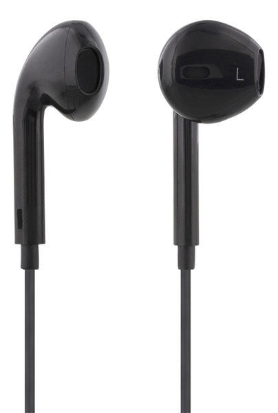 STREETZ Semi-in-ear headset, media/answer button, 3.5 mm, black