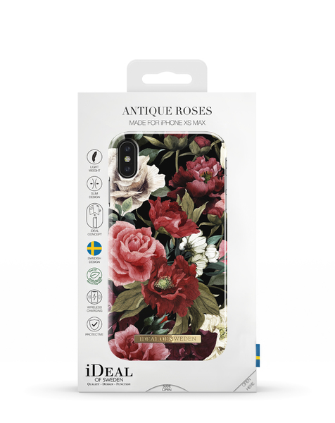 iDeal of Sweden Fashion Case, iPhone Xs Max -suojakuori, Antique Roses