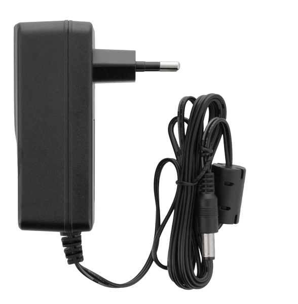 DELTACO n&auml;tadapter, 100-240V till 12V 2A, svart