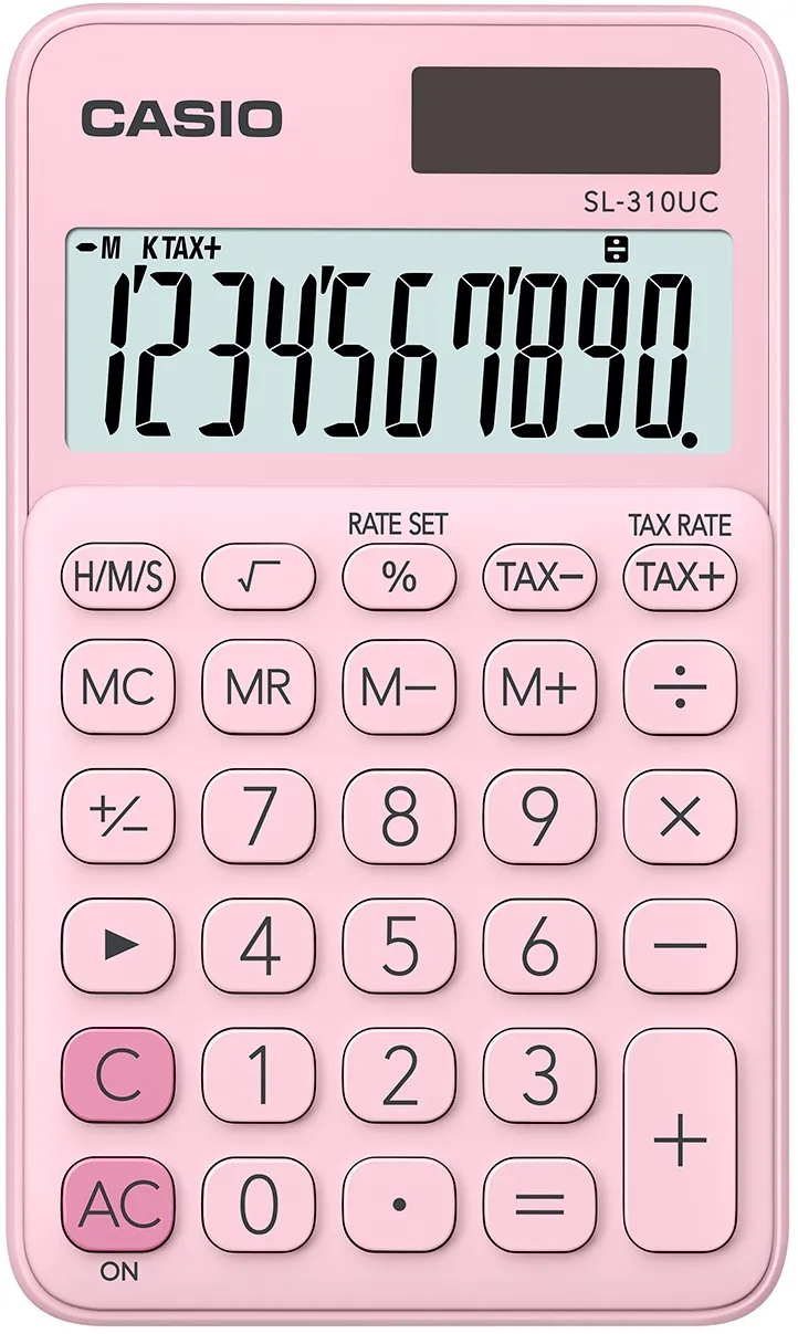 Casio calculator SL-310UC, Pink