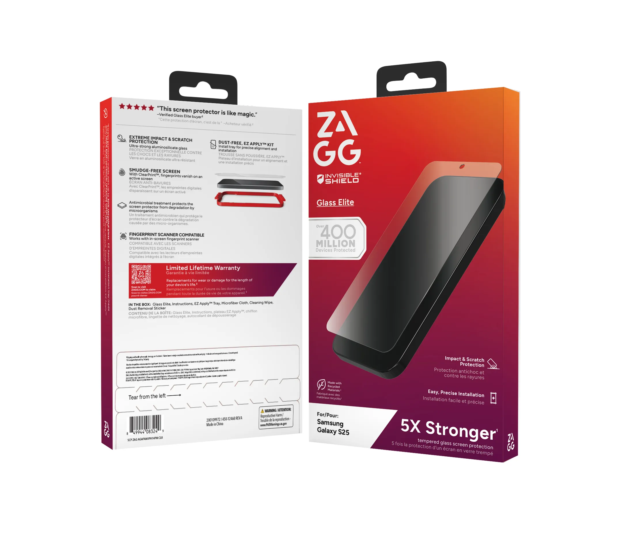 Zagg InvisibleShield Glass Elite Galaxy S25 -panssarilasi