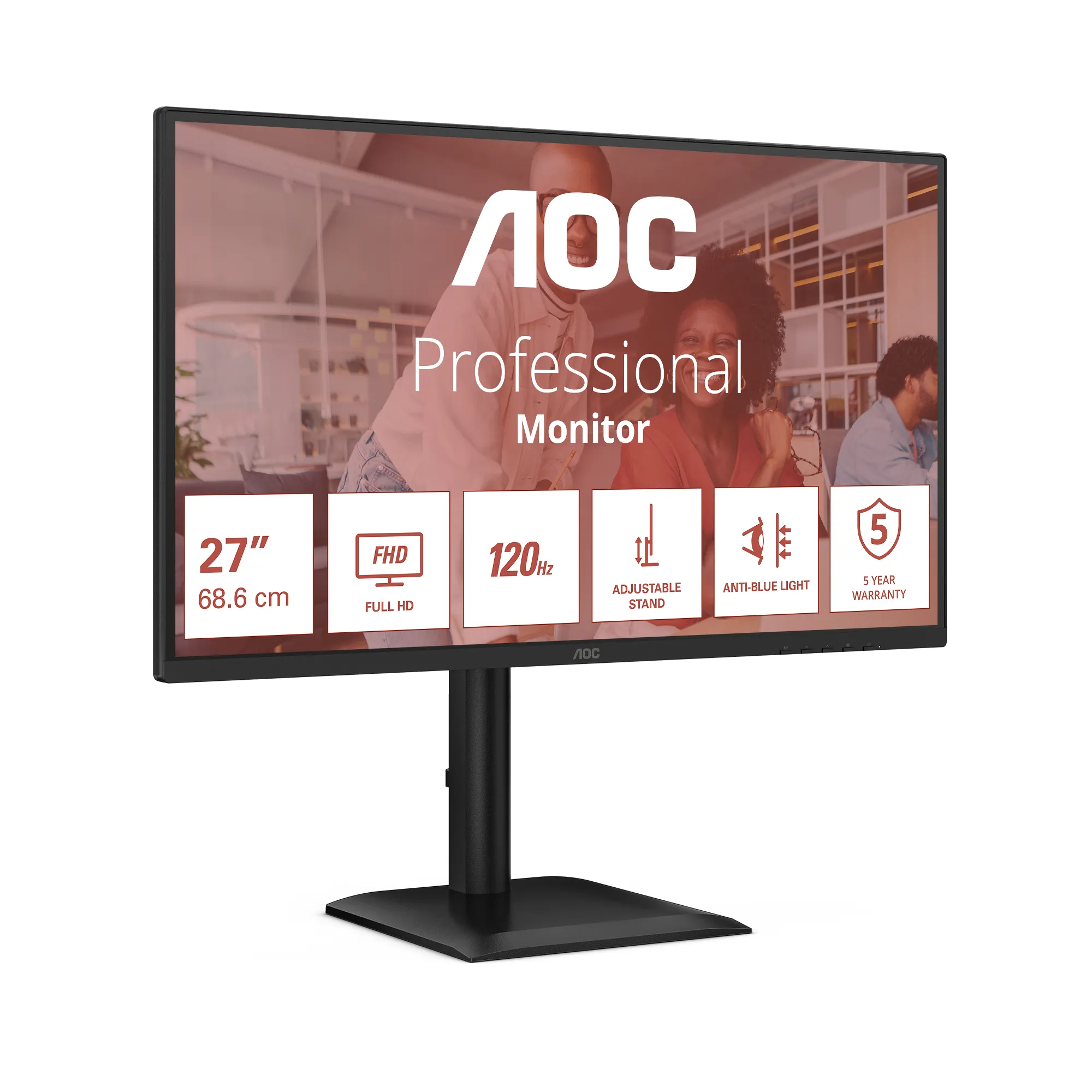AOC 27E4U 27&quot; Full HD, IPS sk&auml;rm med USB hub