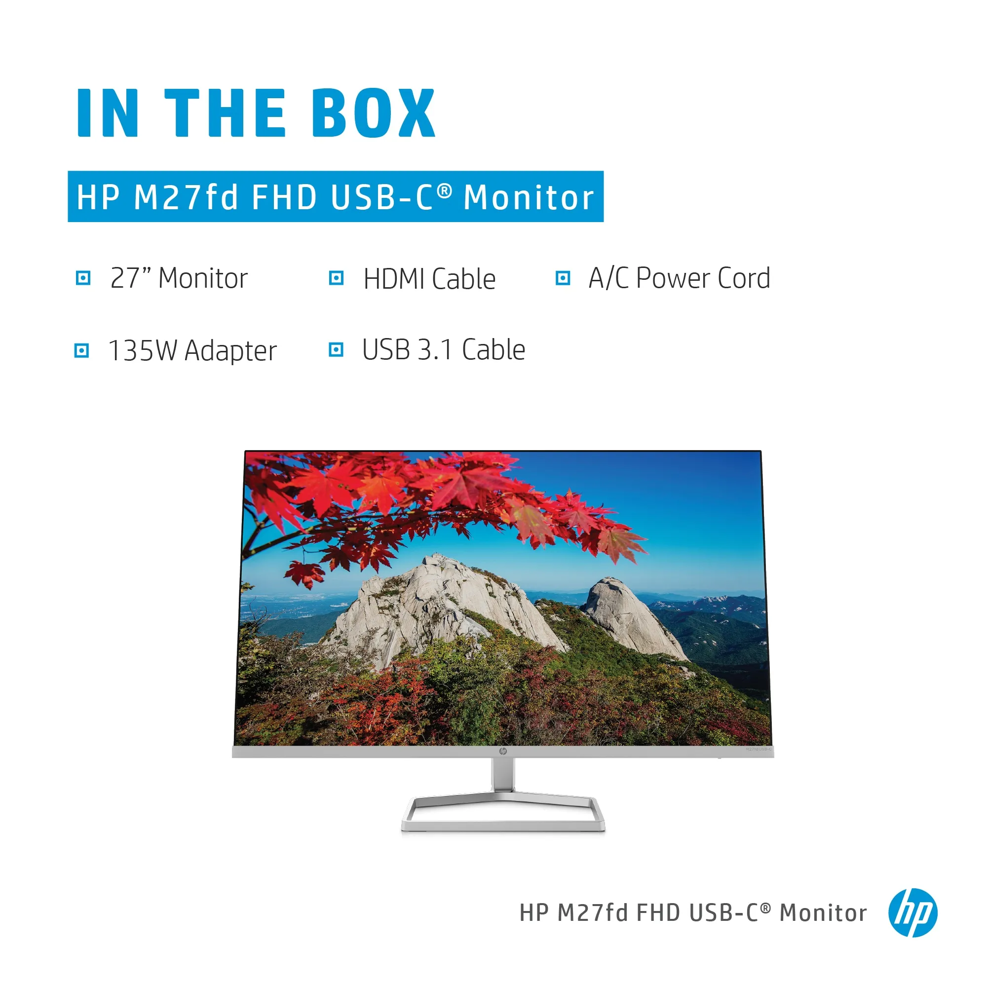 HP 27" M27fd Full HD, IPS -näyttö
