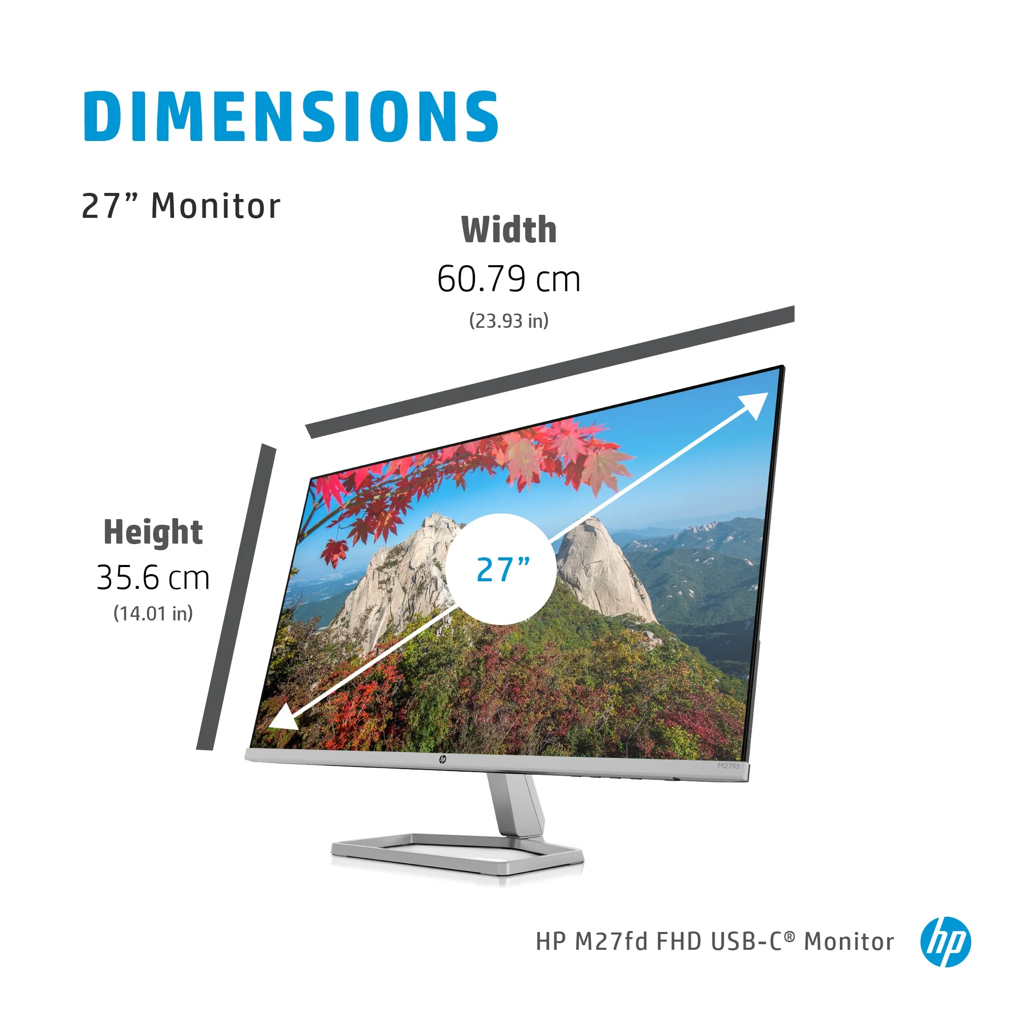 HP 27&quot; M27fd Full HD, IPS -n&auml;ytt&ouml;