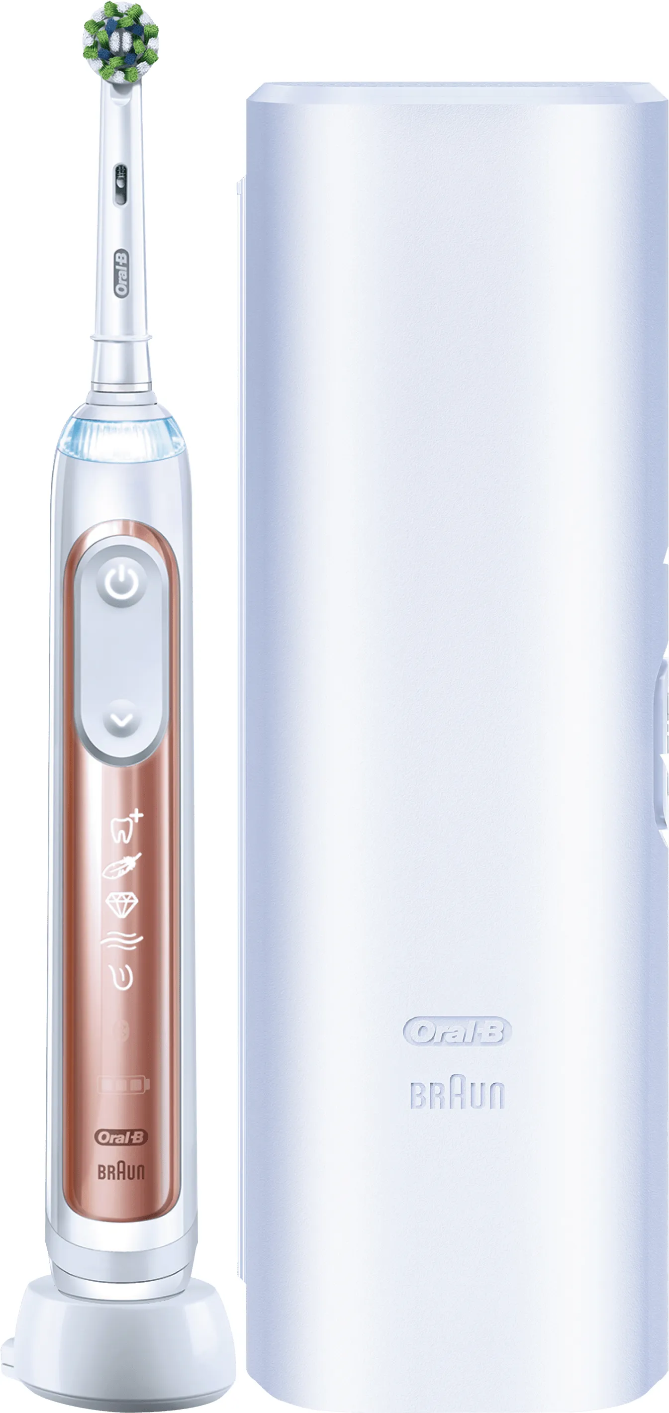 Oral-B GENIUS X - electric toothbrush, Pink gold, White