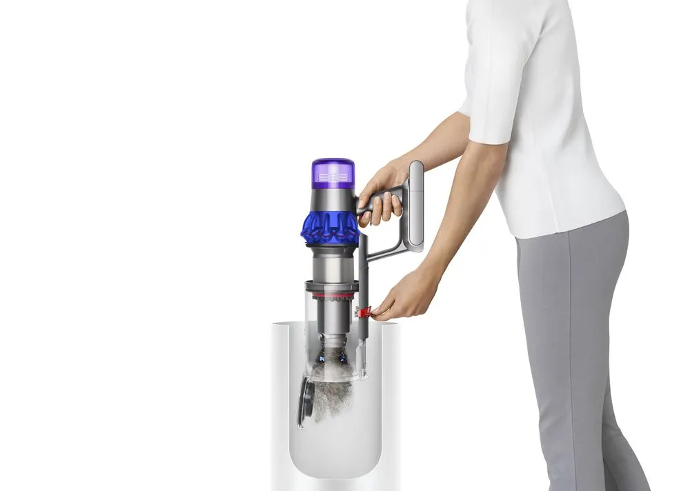 Dyson V15 Detect Fluffy Cordless Stick vacuum cleaner, Blue Nickel
