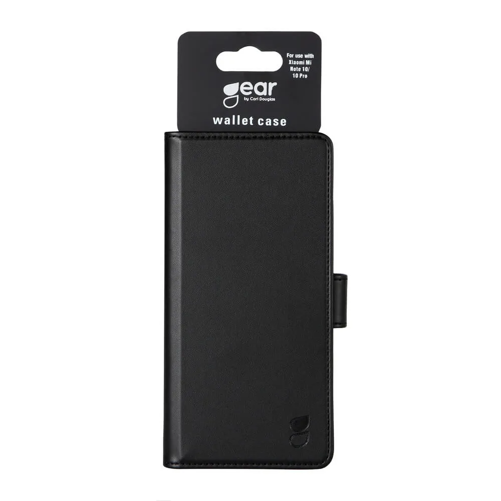 GEAR Wallet, Xiaomi Mi Note 10 Pro - Wallet Case, Black