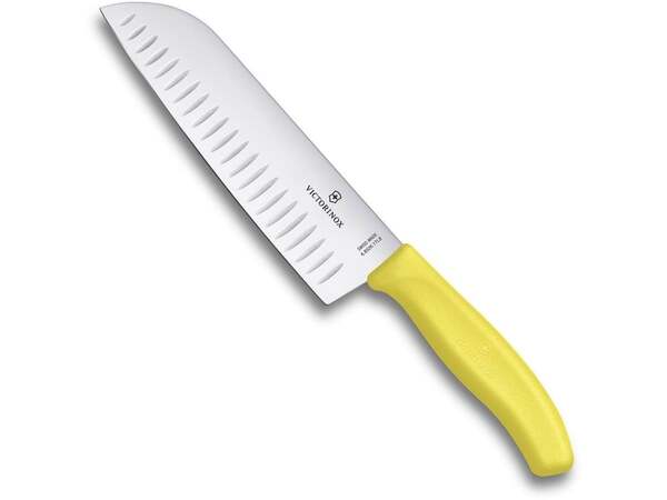 Victorinox Swiss Classic Santoku Knife, 17 cm, Yellow