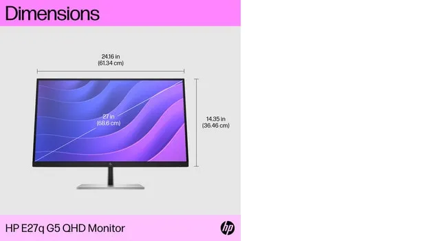 HP 27&quot; E27q G5 QHD, IPS - monitor