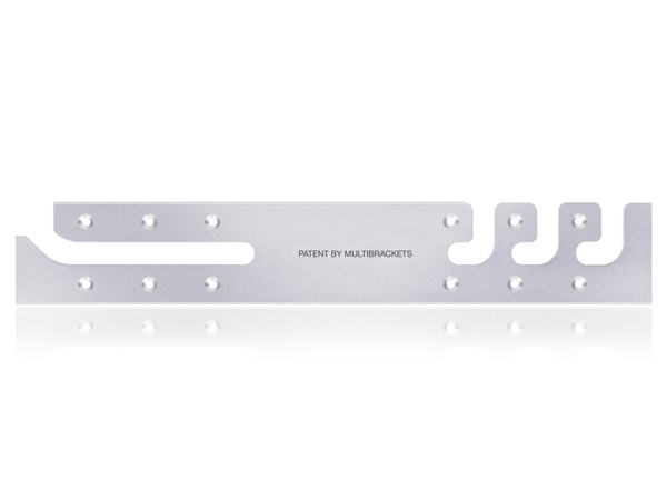Multibrackets M VESA Wallmount Razor Thin 2/3/400 - Wall mount tuotteelle plasma / LCD / TV - alumiini - hopea -n&auml;yt&ouml;n koko: 26"-46"