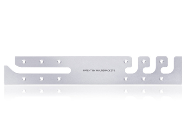 Multibrackets M VESA Wallmount Razor Thin 2/3/400 - Wall mount tuotteelle plasma / LCD / TV - alumiini - hopea -n&auml;yt&ouml;n koko: 26"-46"