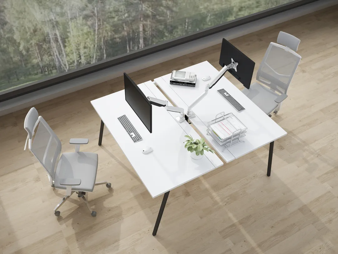 Multibrackets M Deskmount Spring Single, -skrivbordsf&auml;ste, silver, 15&quot;-27&quot;, 10kg