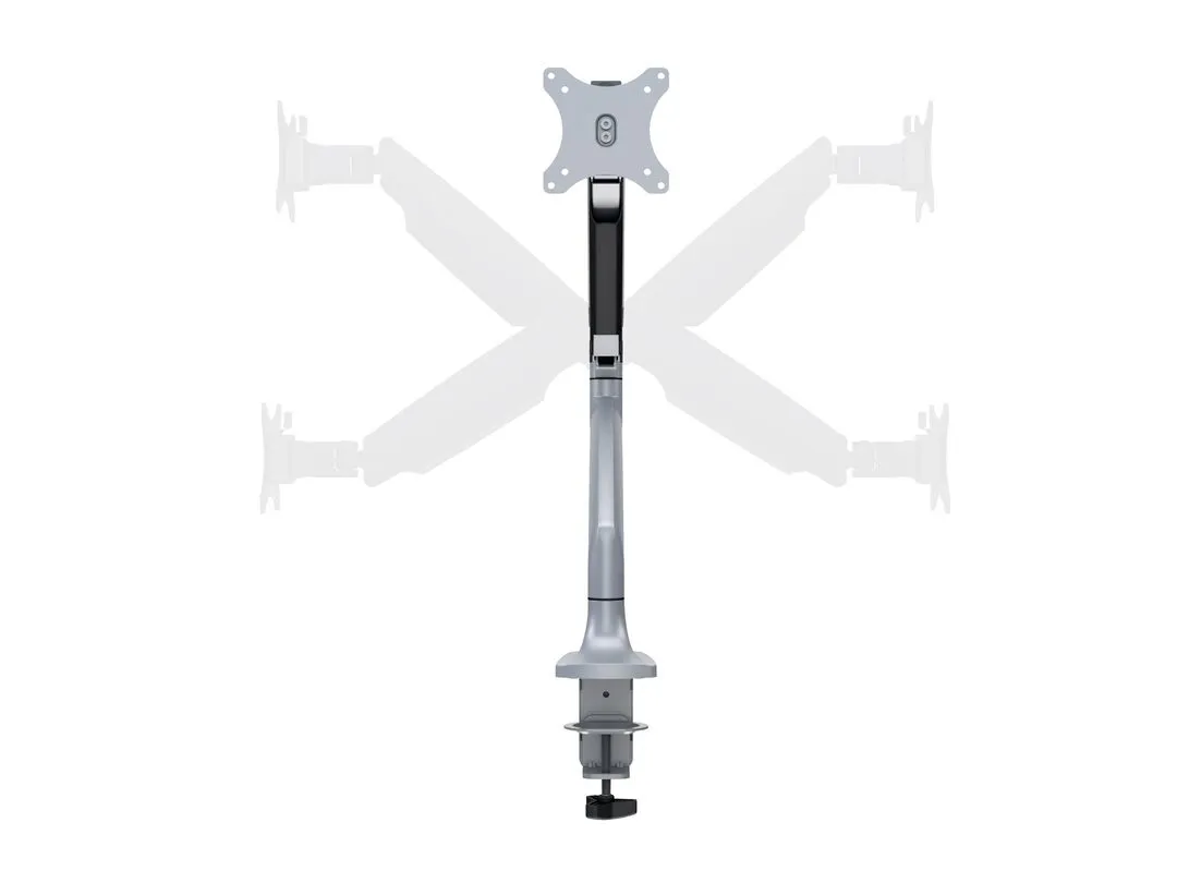 Multibrackets M Deskmount Spring Single, -skrivbordsf&auml;ste, silver, 15&quot;-27&quot;, 10kg