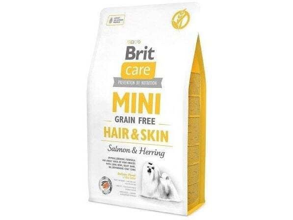 Brit Care Mini Grain Free Hair &amp; Skin Salmon &amp; Herring, Dry food for dogs, Adult, 7kg