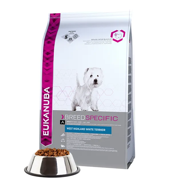 Eukanuba Breed Specific West Highland White Terrier Chicken & Turkey, Dry food for dogs, Adult, 2.5kg