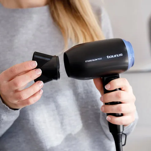 Taurus Studio Glow 1500, 1400W hair dryer, Black