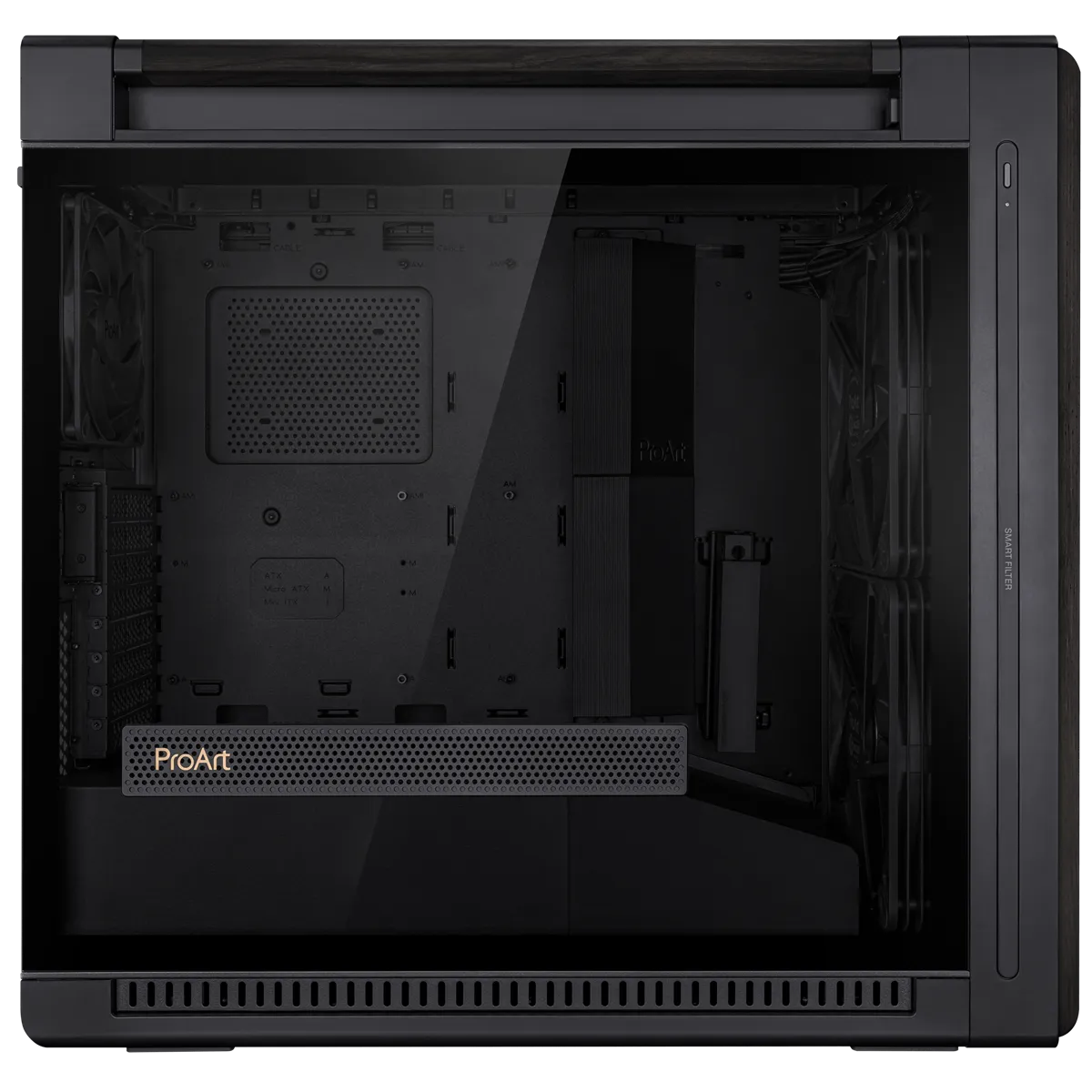 Asus ProArt PA602 Wood Edition - E-ATX case, window, black