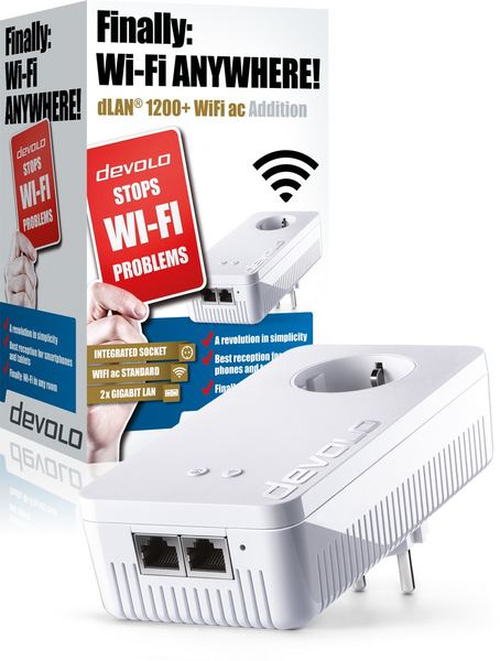 Devolo dLAN 1200+ WiFi ac - Extra HomePlug-sovitin