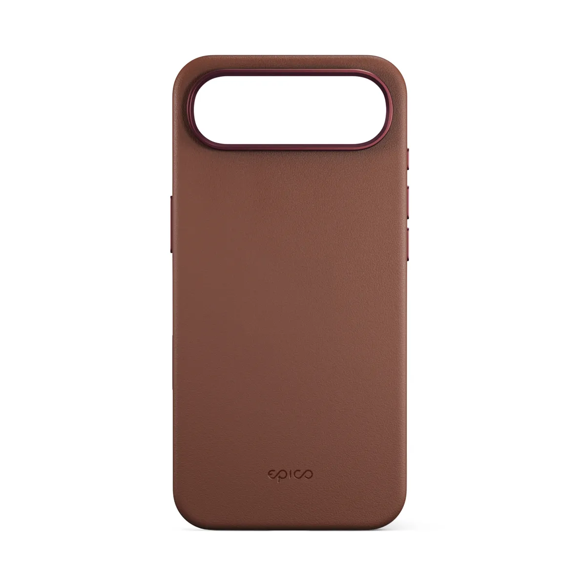 Epico Leather Pro Mag+ Case iPhone Air Qi2  &  MagSafe Compatible, Brown