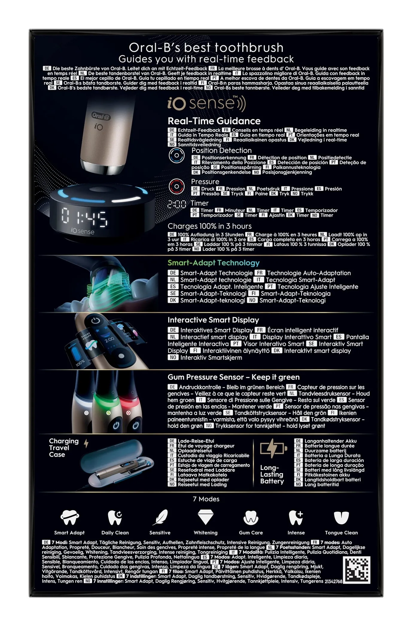 Oral-B iO Series 10 -s&auml;hk&ouml;hammasharja, Lunar Gold