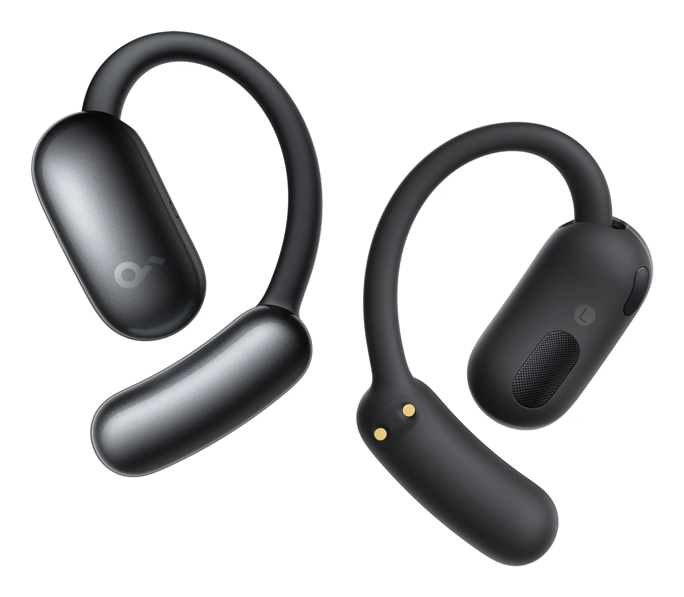Anker Soundcore AeroFit 2 AI tr&aring;dl&ouml;sa in-ear h&ouml;rlurar, svart
