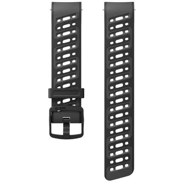 Coros Pace Pro Silicone Band -silikoniranneke, Musta
