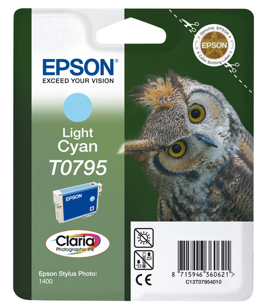 EPSON LIGHT CYAN T0795 CLARIA PHOTO INK