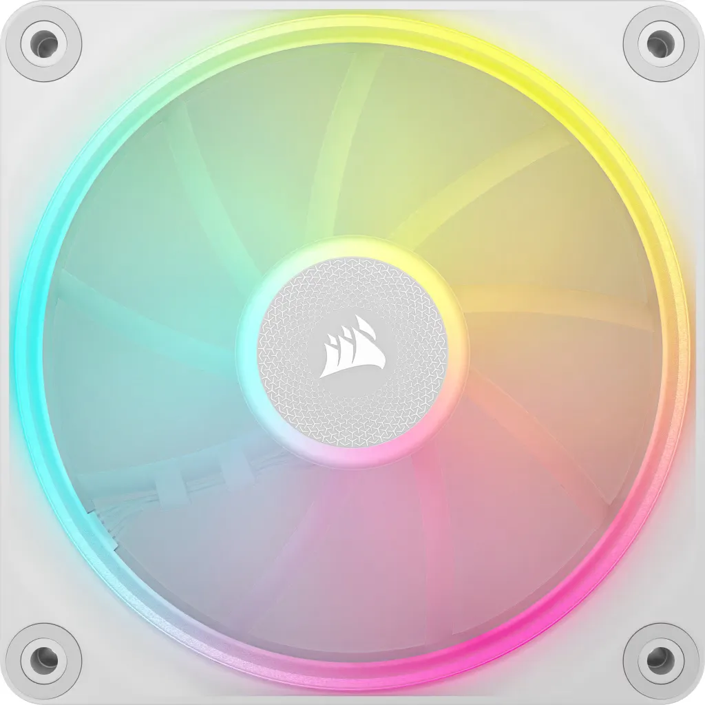 Corsair iCUE Link LX120 RGB, 120mm PWM - case fan, white, 3pcs