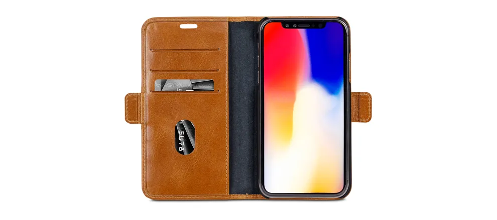 Dbramante1928 Copenhagen, iPhone Xr - Wallet Case, Tan