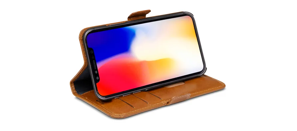 Dbramante1928 Copenhagen, iPhone Xr - Wallet Case, Tan