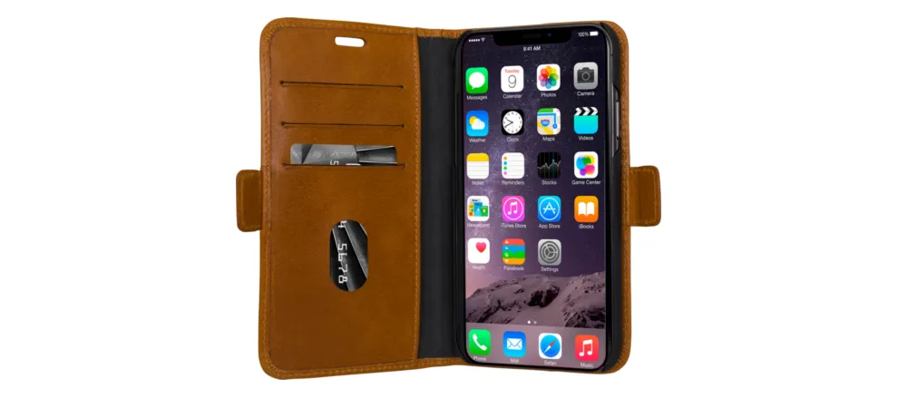 Dbramante1928 Copenhagen, iPhone Xr - Wallet Case, Tan