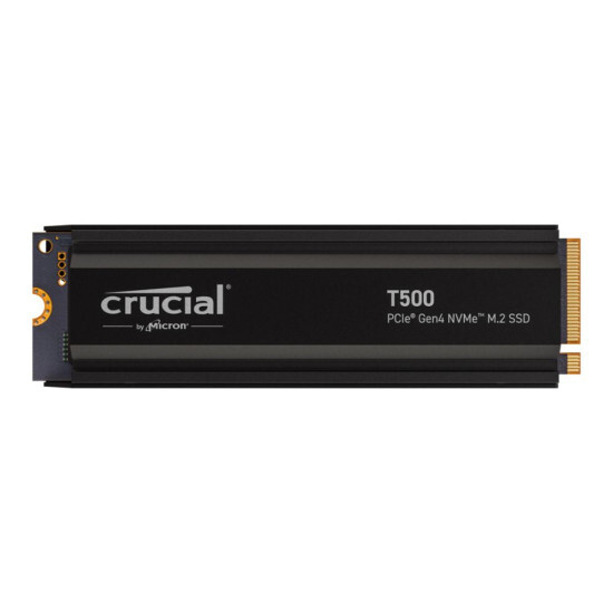 Crucial T500 Heatsink 1 Tt M.2 PCIe 4.0 NVMe -SSD-levy