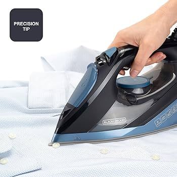 Black+Decker BXIR2801E &aring;ngstrykj&auml;rn, 2800 W, svart/bl&aring;