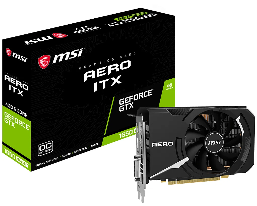 MSI GeForce GTX 1650 SUPER AERO ITX OC 4GB - Graphics card