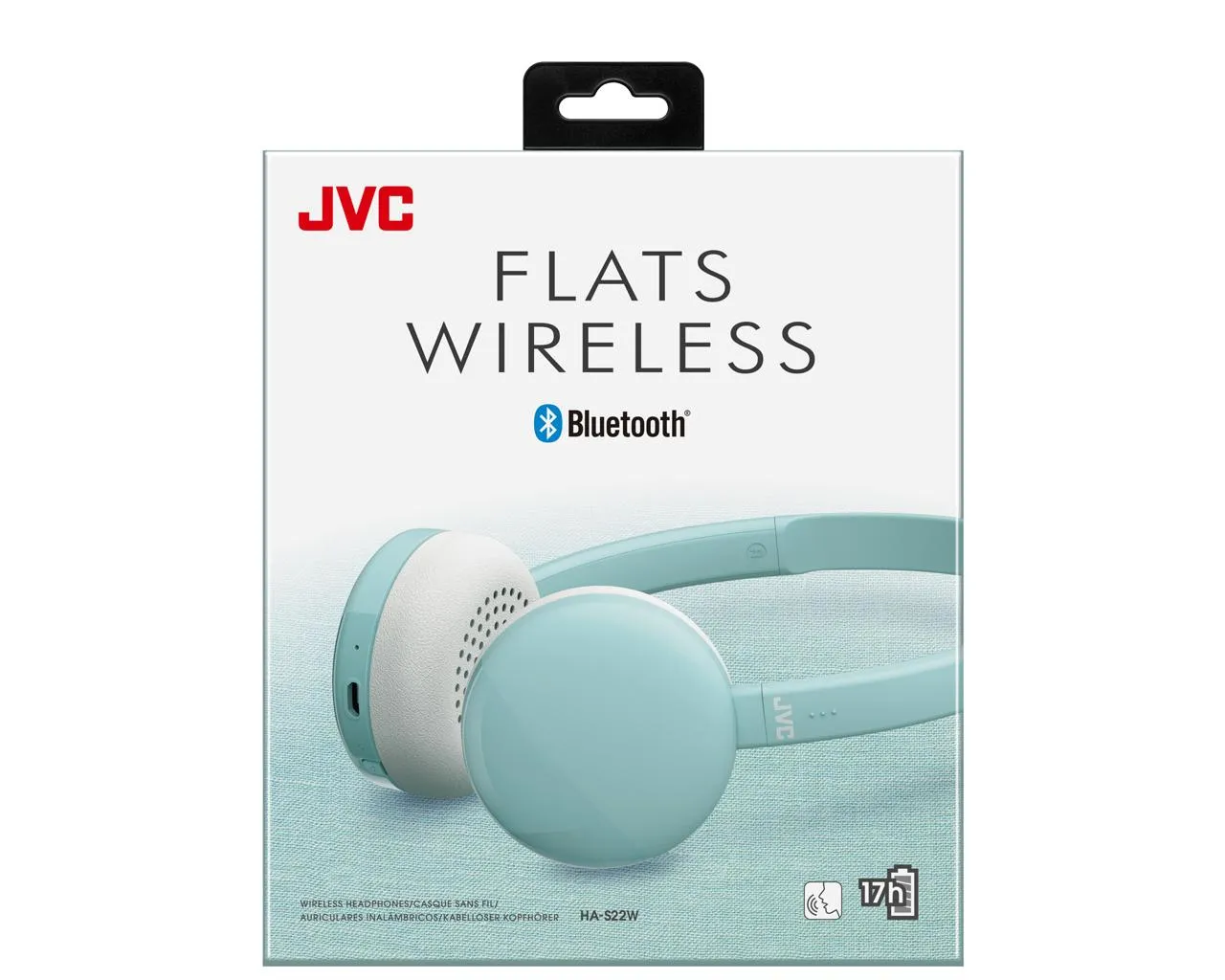 JVC S22 -langattomat kuulokkeet mikrofonilla, minttu