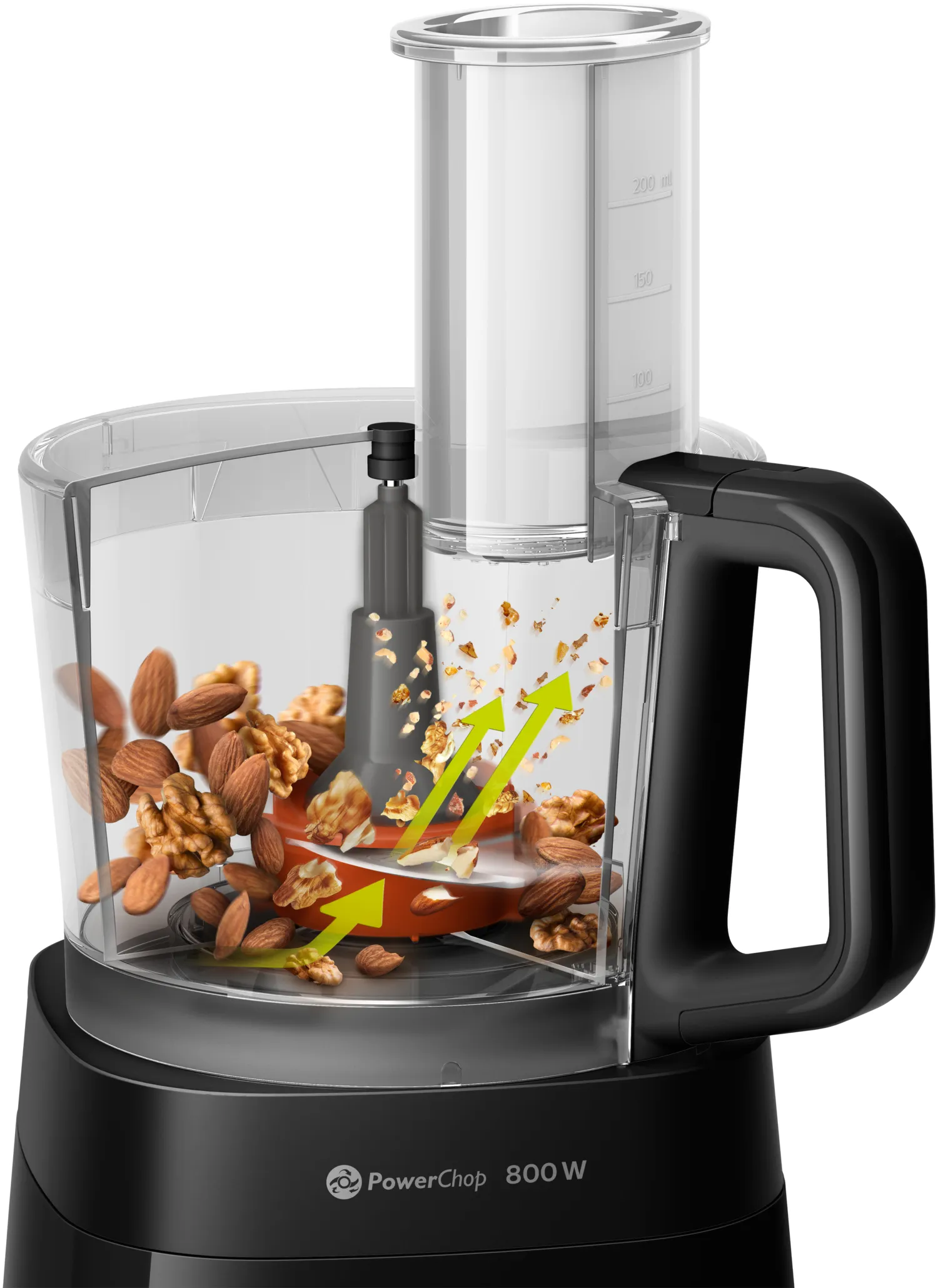 Philips Viva Collection HR7510/10 Matberedare, svart, 800 W, 2,1 L