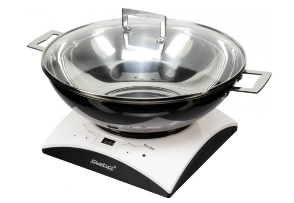 Steba IK 11 S Induction Hot Plate, 1000 Watt, White/Black