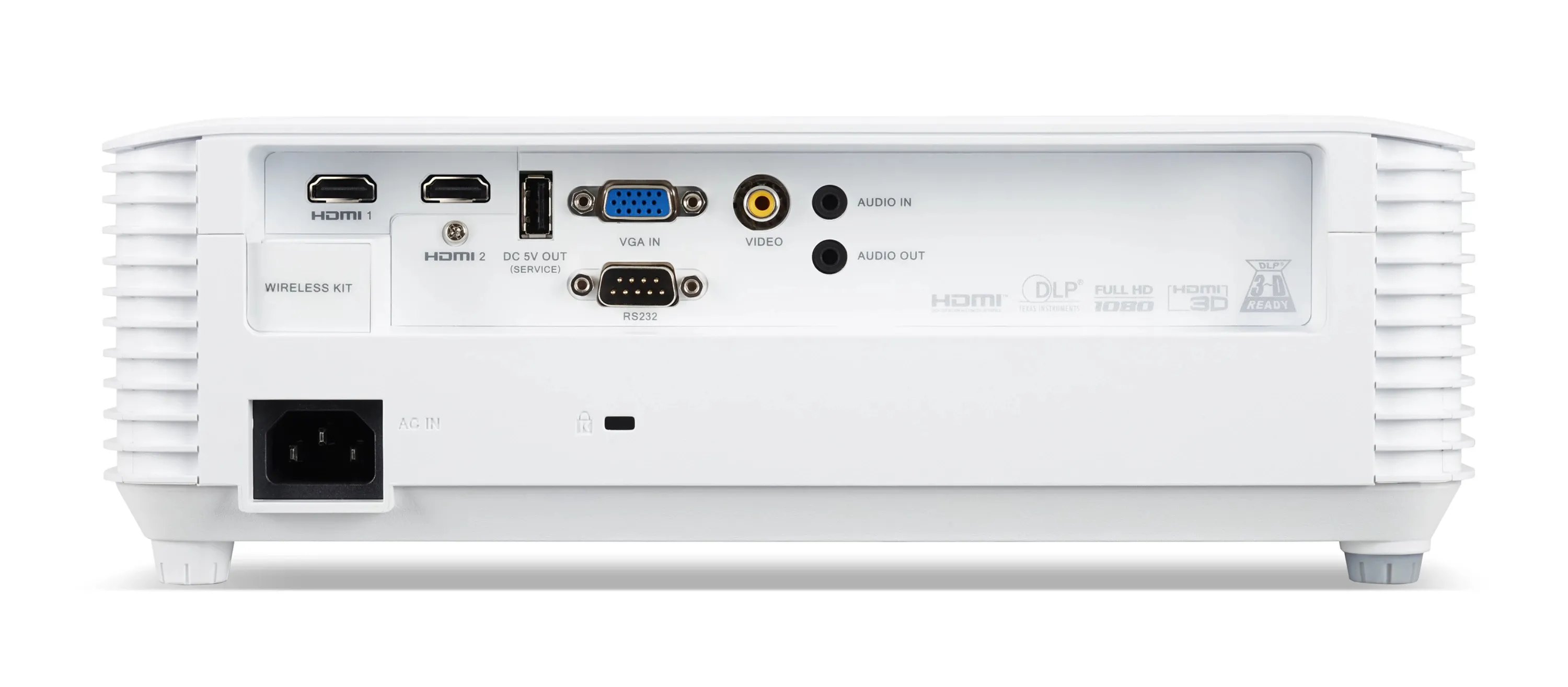 Acer H6518STi Short Throw DLP Full HD 3500 ANSI lm Projector, White