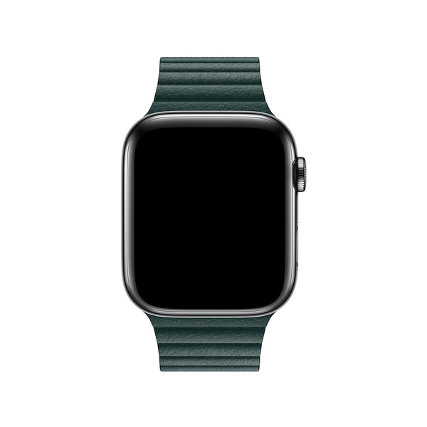 Apple Watch 44mm Forest Green Leather Loop - Large