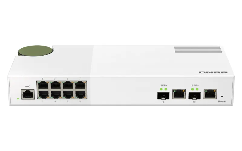 QNAP QSW-M2108-2C Switch 4GB 8 port 255Gbps 2 port 10Gbps SFP+/ NBASE-T Com