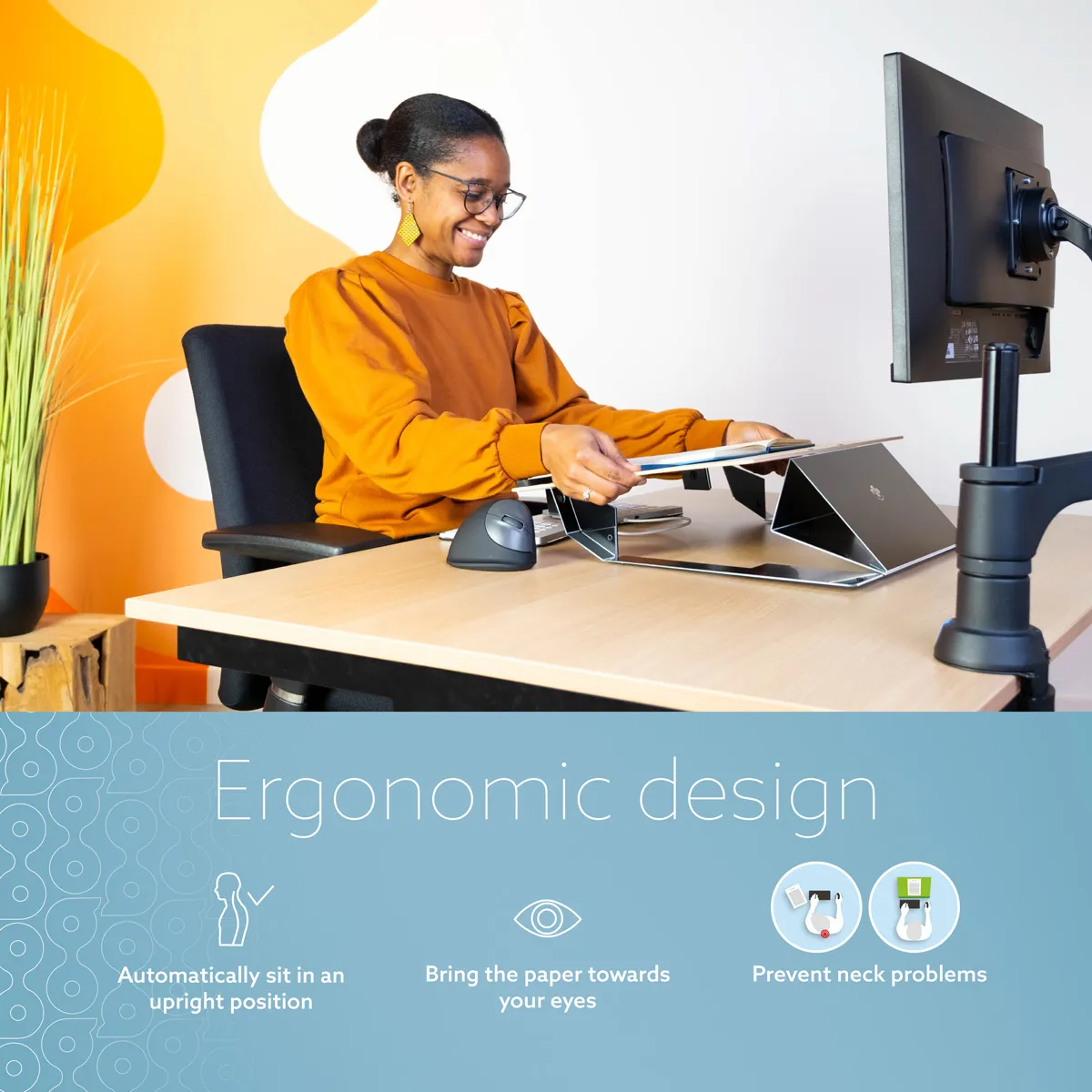 R-Go Read2Write asiakirjapidike, lue ja kirjoita, tammi puu