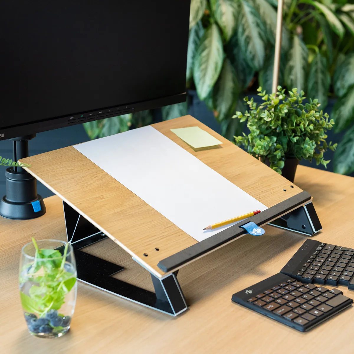 R-Go Read2Write asiakirjapidike, lue ja kirjoita, tammi puu